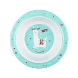   Canpol babies Melamin tál tapadókoronggal 270ml (4h+) Exotic Animals - Türkiz