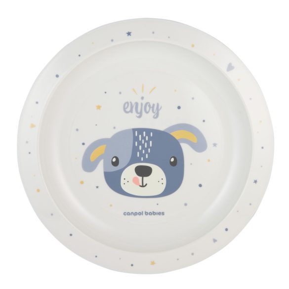 Canpol babies Műanyag tányér (9h+) Cute Animals - Kutya