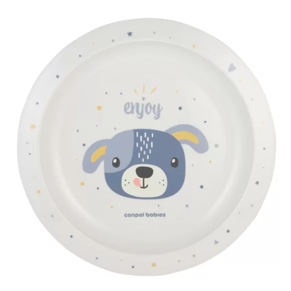 Canpol babies Műanyag tányér (9h+) Cute Animals - Kutya