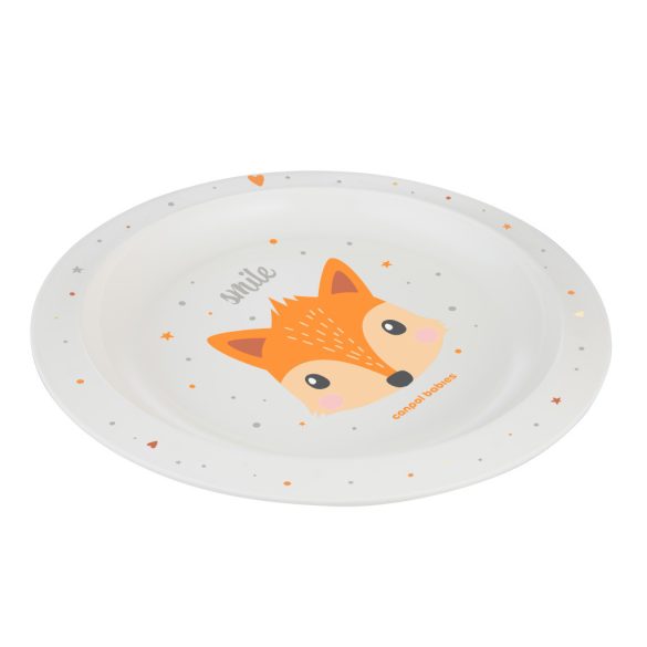 Canpol babies Műanyag tányér (9h+) Cute Animals - Róka