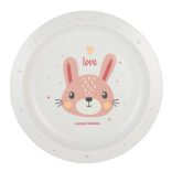 Canpol babies Műanyag tányér (9h+) Cute Animals - Nyuszi