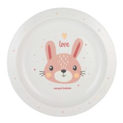 Canpol babies Műanyag tányér (9h+) Cute Animals - Nyuszi