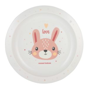 Canpol babies Műanyag tányér (9h+) Cute Animals - Nyuszi