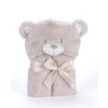Mora POMPON BEAR P86 pléd 75*95  02-beige - dobozos