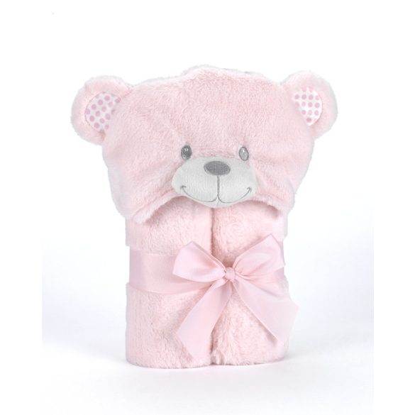 Mora POMPON BEAR P86 pléd 75*95  04-pink - dobozos