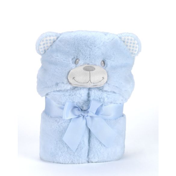 Mora POMPON BEAR P86 pléd 75*95  05-blue - dobozos