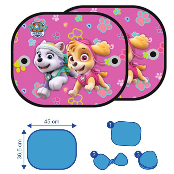 Mancs õrjárat árnyékoló 2db 44x36cm pink