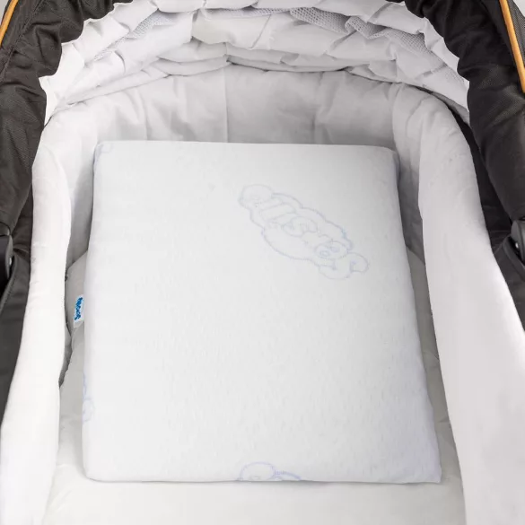 Sensillo párna reflux ellen ék alakú babakocsiba 30x38cm fehér