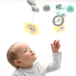 Baby Mix zenélõ-forgó projektoros szürke
