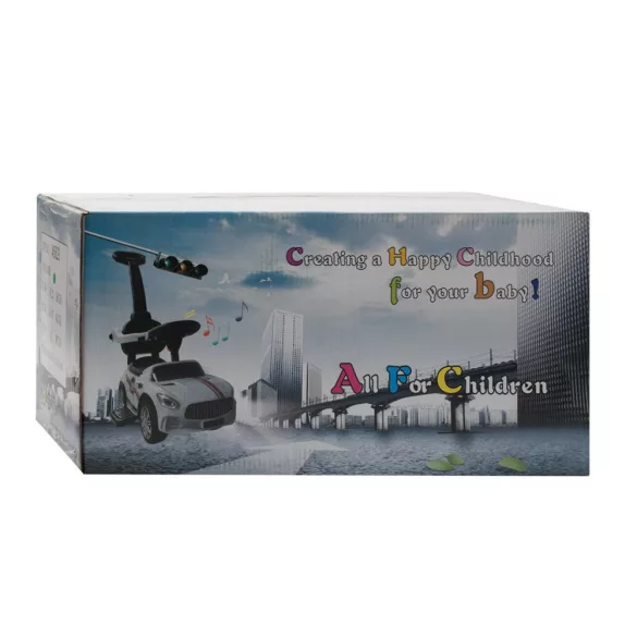 Baby Mix bébitaxi tolókarral RACER fekete