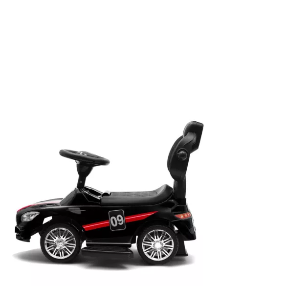 Baby Mix bébitaxi tolókarral RACER fekete