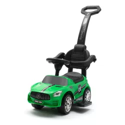 Baby Mix bébitaxi tolókarral RACER zöld