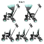 Baby Mix tricikli 5az1-ben RELAX 360° szürke