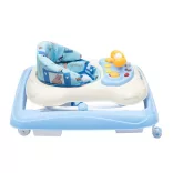 Baby Mix bébikomp kormánykerékkel szilikon kerekek kék
