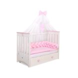 BabyLion Prémium Fonott rácsvédő - Rózsaszín
