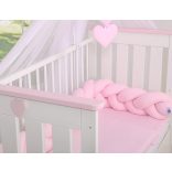 BabyLion Prémium Fonott rácsvédő - Rózsaszín