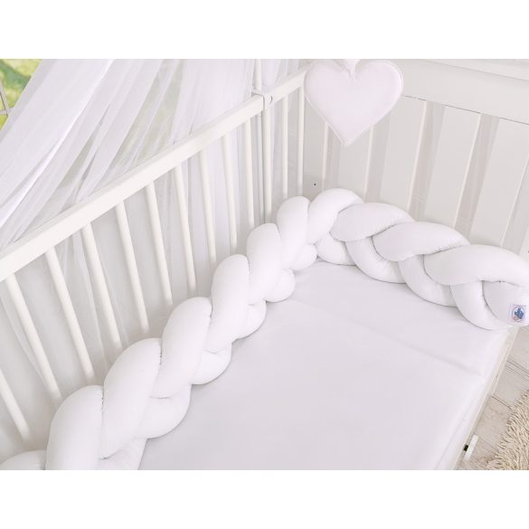 BabyLion Prémium Fonott rácsvédő - Fehér