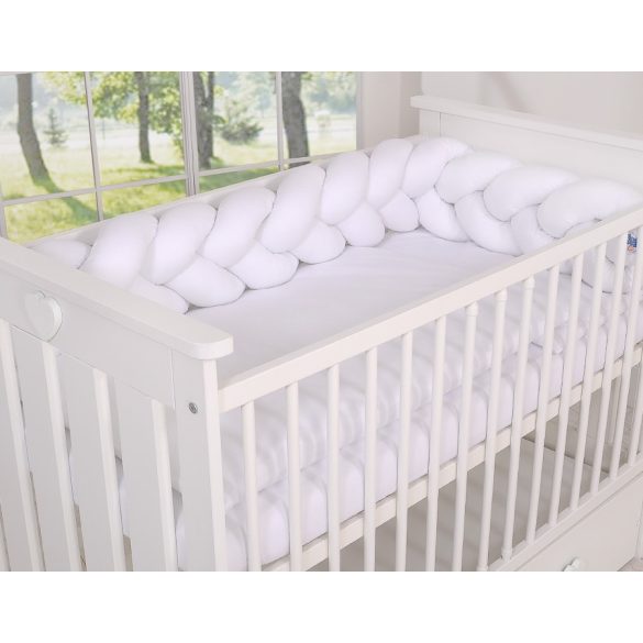 BabyLion Prémium Fonott rácsvédő - Fehér