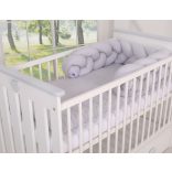 BabyLion Prémium Fonott rácsvédő - Szürke-szürke