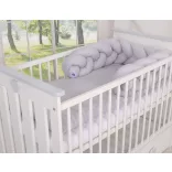 BabyLion Prémium Fonott rácsvédő - Szürke-szürke