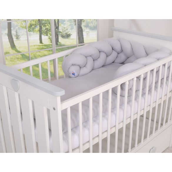 BabyLion Prémium Fonott rácsvédő - Szürke-szürke