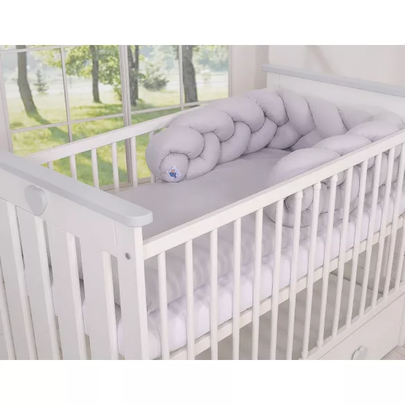BabyLion Prémium Fonott rácsvédő - Szürke-szürke