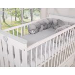 BabyLion Prémium Plüss fonott rácsvédő - Szürke