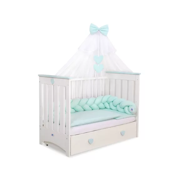 BabyLion Prémium Fonott rácsvédő - Menta