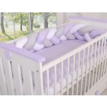 BabyLion Prémium Fonott rácsvédő - Lila-Szürke-Fehér
