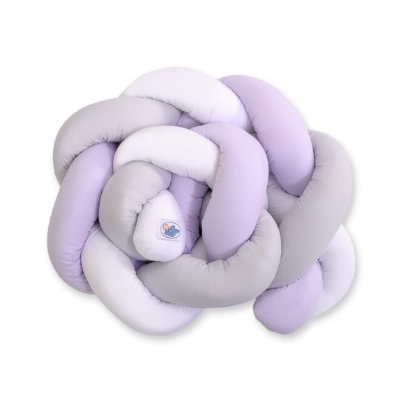 BabyLion Prémium Fonott rácsvédő - Lila-Szürke-Fehér