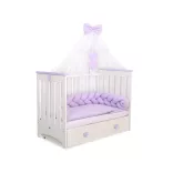 BabyLion Prémium Fonott rácsvédő - Lila