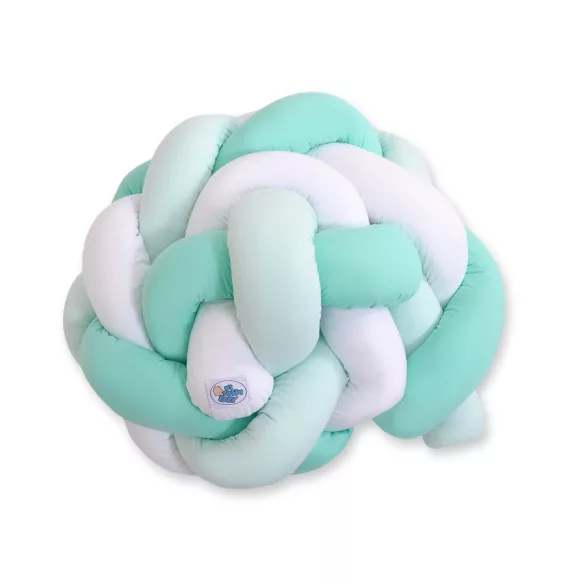 BabyLion Prémium Fonott rácsvédő - Menta-Fehér-Menta