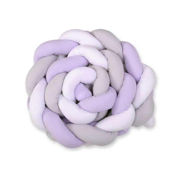 BabyLion Prémium Fonott rácsvédő XXL - Lila-Szürke-Fehér