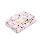 BabyLion Prémium 2 részes ágyneműszett (100x135) - Rózsaszín alapon sünik