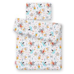   BabyLion Prémium 2 részes ágyneműszett (75x100) - Sárkány és lovag