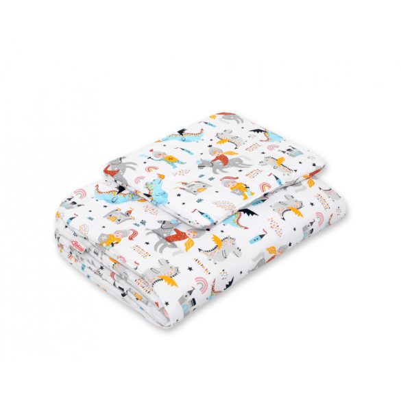 BabyLion Prémium 2 részes ágyneműszett (75x100) - Sárkány és lovag