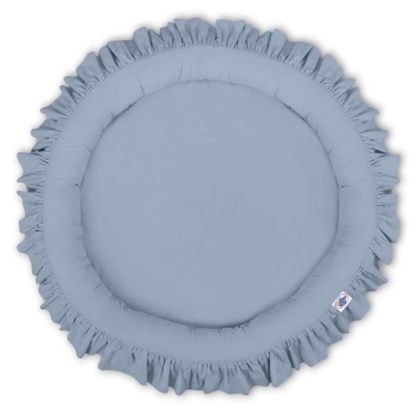 Prémium kör alakú babafészek - Pasztell kék