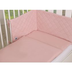   BabyLion Prémium Royal 3 részes ágyneműhuzat szett - Pasztell rózsaszín