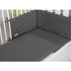   BabyLion Prémium Royal 3 részes ágyneműhuzat szett - Sötétszürke