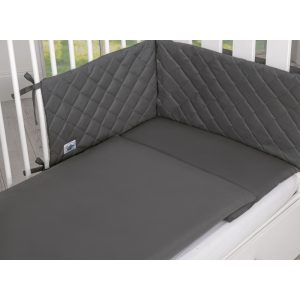 BabyLion Prémium Royal 3 részes ágyneműhuzat szett - Sötétszürke