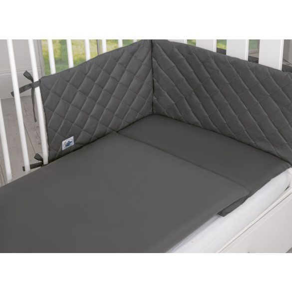 BabyLion Prémium Royal 3 részes ágyneműhuzat szett - Sötétszürke