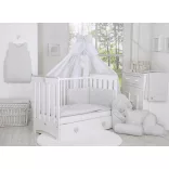 BabyLion Prémium Royal 5 részes ágyneműhuzat szett - Világos szürke
