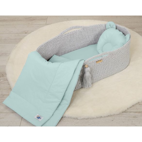 BabyLion Prémium Maci 2 részes ágyneműszett - Menta