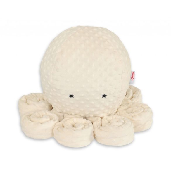 BabyLion Prémium Óriás minky ölelő polip (75 cm) - Krém