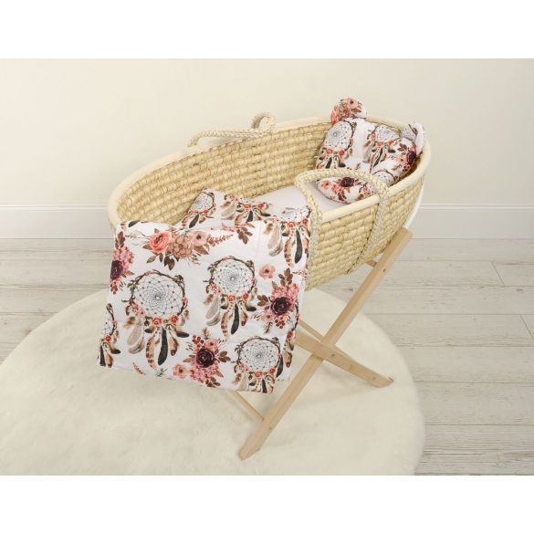 BabyLion Prémium Maci 2 részes ágyneműszett - Álomfogó virágokkal