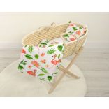 BabyLion Prémium Maci 2 részes ágyneműszett - Flamingó