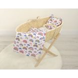 BabyLion Prémium Maci 2 részes ágyneműszett - Szivárványok