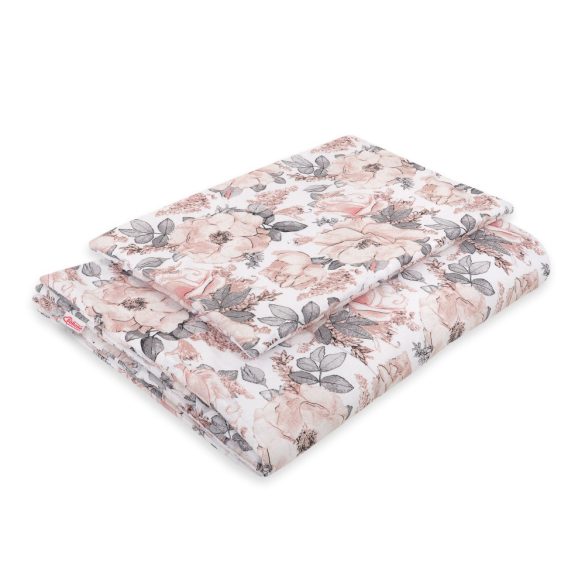 BabyLion Prémium 2 részes ágyneműszett (100x135) - Szépia rózsák