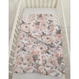 BabyLion Prémium 2 részes ágyneműszett (100x135) - Szépia rózsák