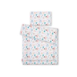   BabyLion Prémium 2 részes ágyneműszett (100x135) - Világoskék maci és barátai